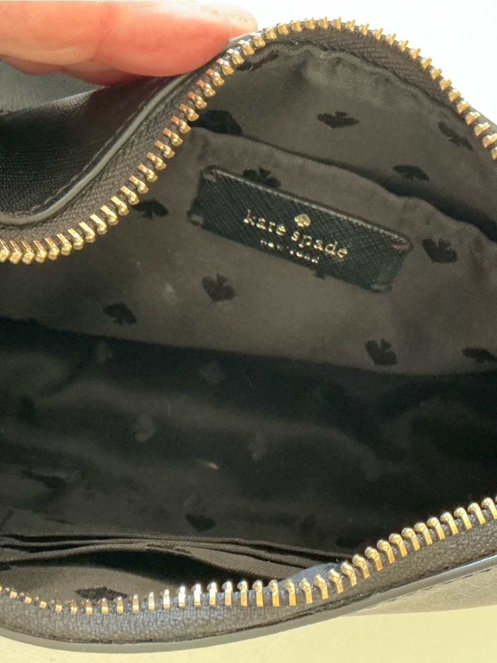 Kate Spade New York Black Saffiano Leather Mini Shoulder Bag Purse - Picture 9 of 15